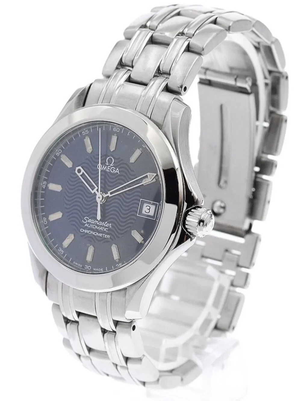 OMEGA Seamaster120 2501.81 Chronometer Navy Dial Automatic Men's Watch_935859